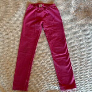 Hanna Andersson Pink Leggings 140 US 10 Cotton Peru Girls